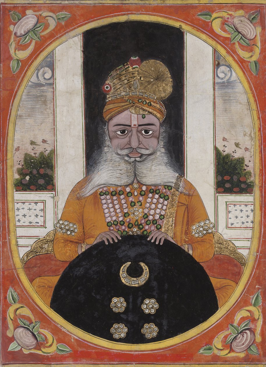 Bikaner的统治者Maharaja Sardar Singh，1851-71年 作者 印度学校
