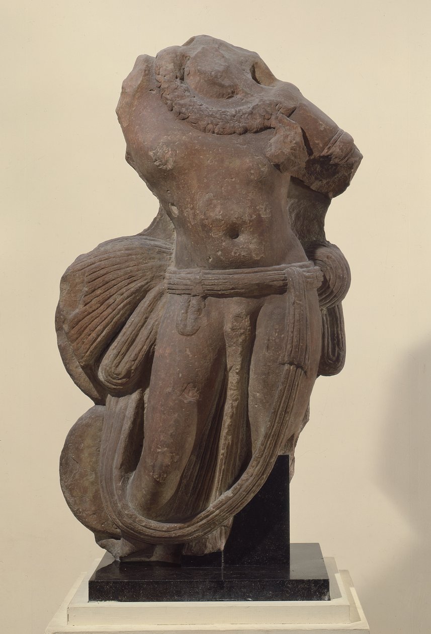 Nagaradja，蛇王（砂岩） 作者 印度学校