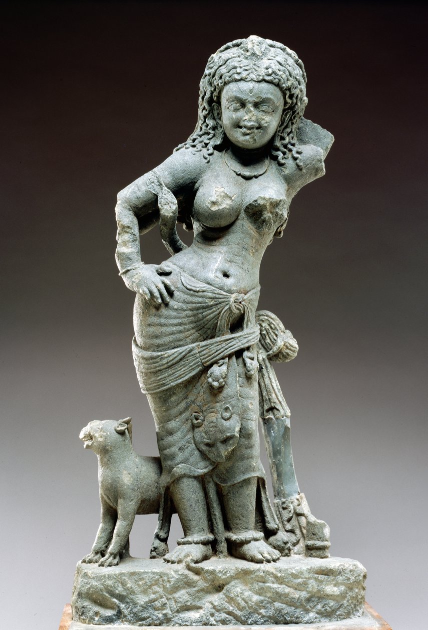 Parvati，Samlaji文化，公元500年（片岩） 作者 印度学校