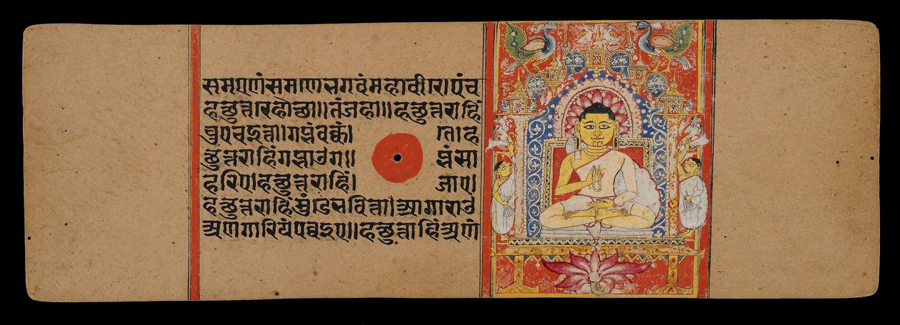 吉纳（Jina），或玛哈维亚（Mahavira），作为上师，1411年 作者 印度学校
