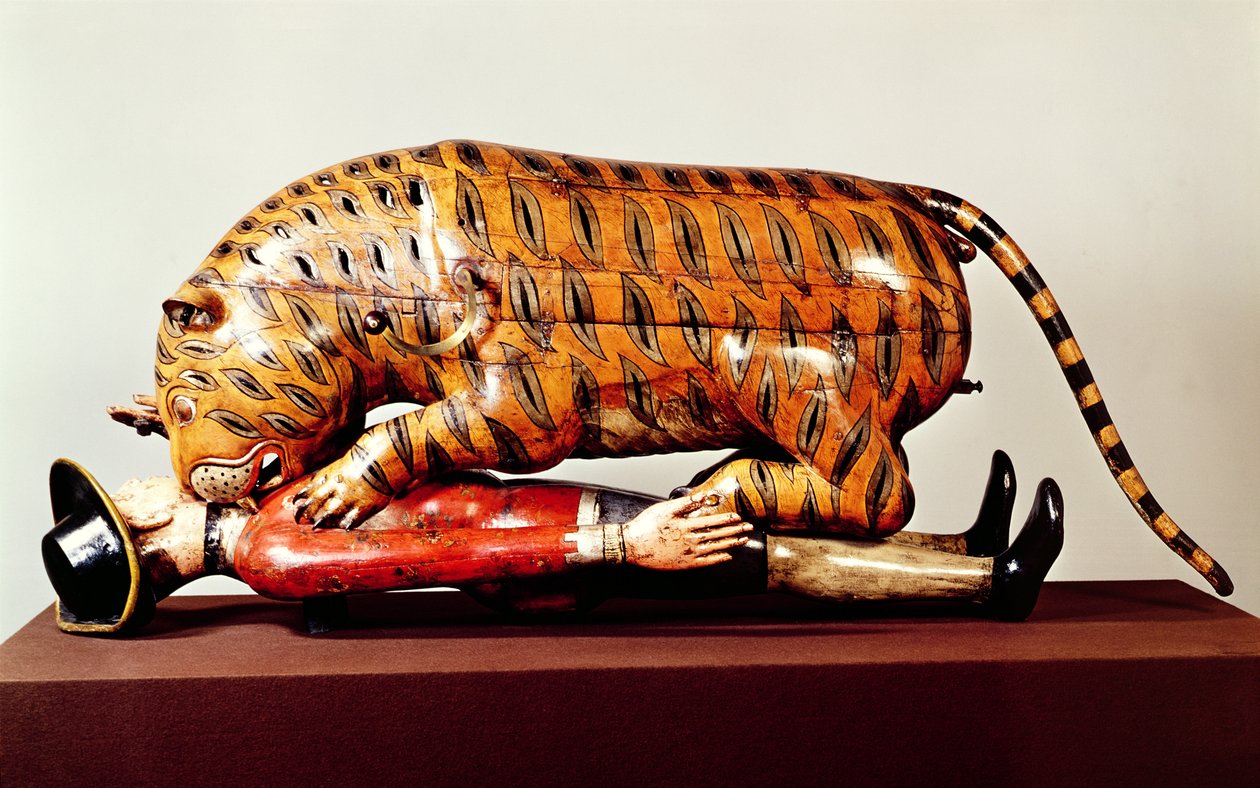 Tipus Tiger，1790（木头） 作者 印度学校