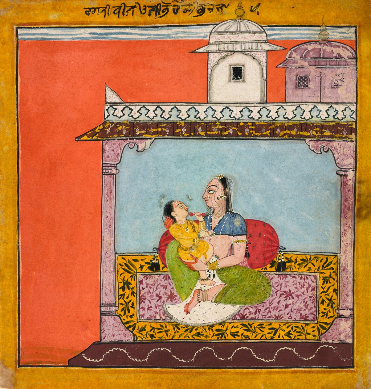 Vilaval Ragini（约1690-95），来自印度人 作者 印度学校