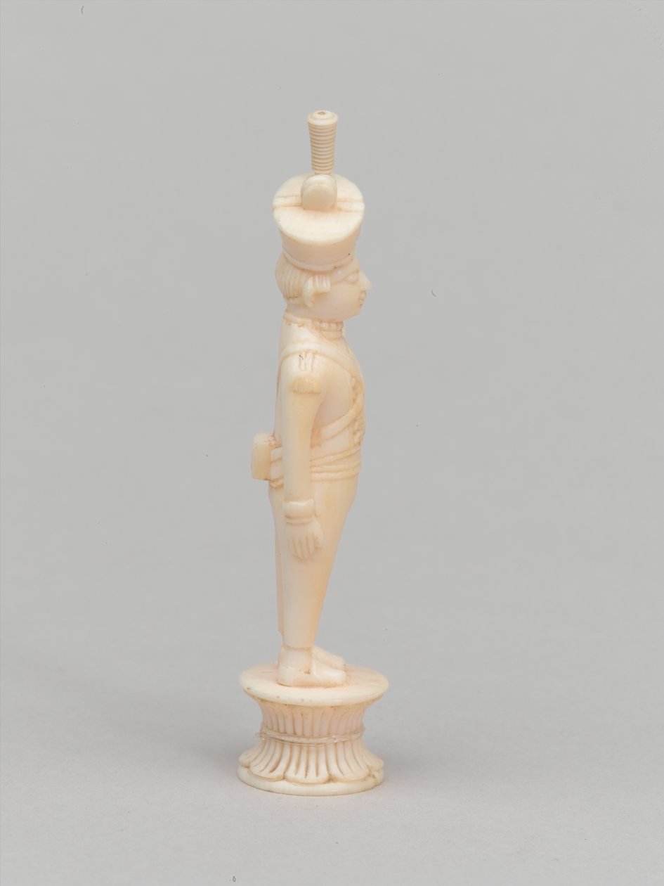 白色棋子，棋子，印度，约1820年 作者 印度学校