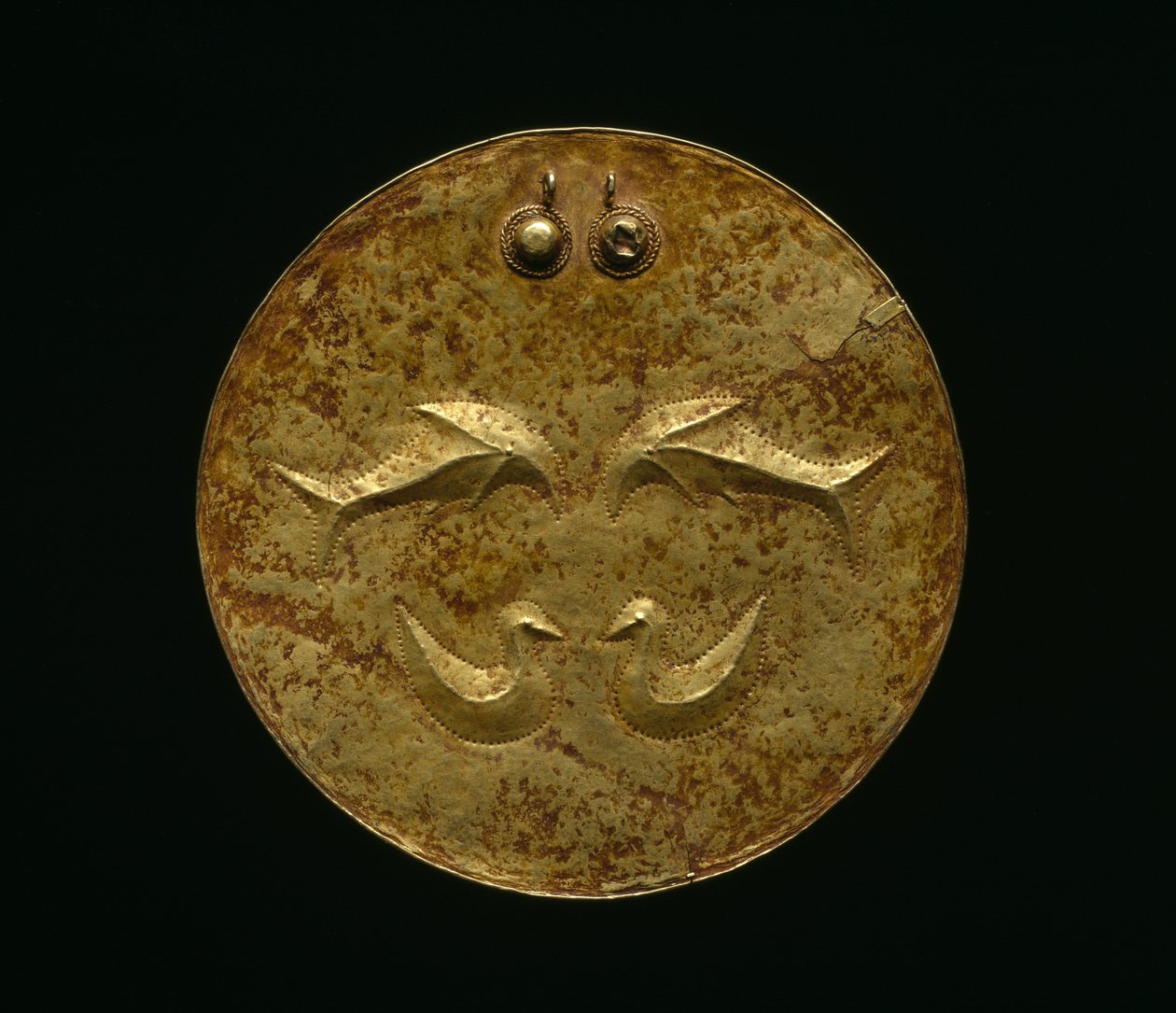 礼仪胸盘（Karse），摩鹿加人，19 世纪初（金） 作者 印尼学校