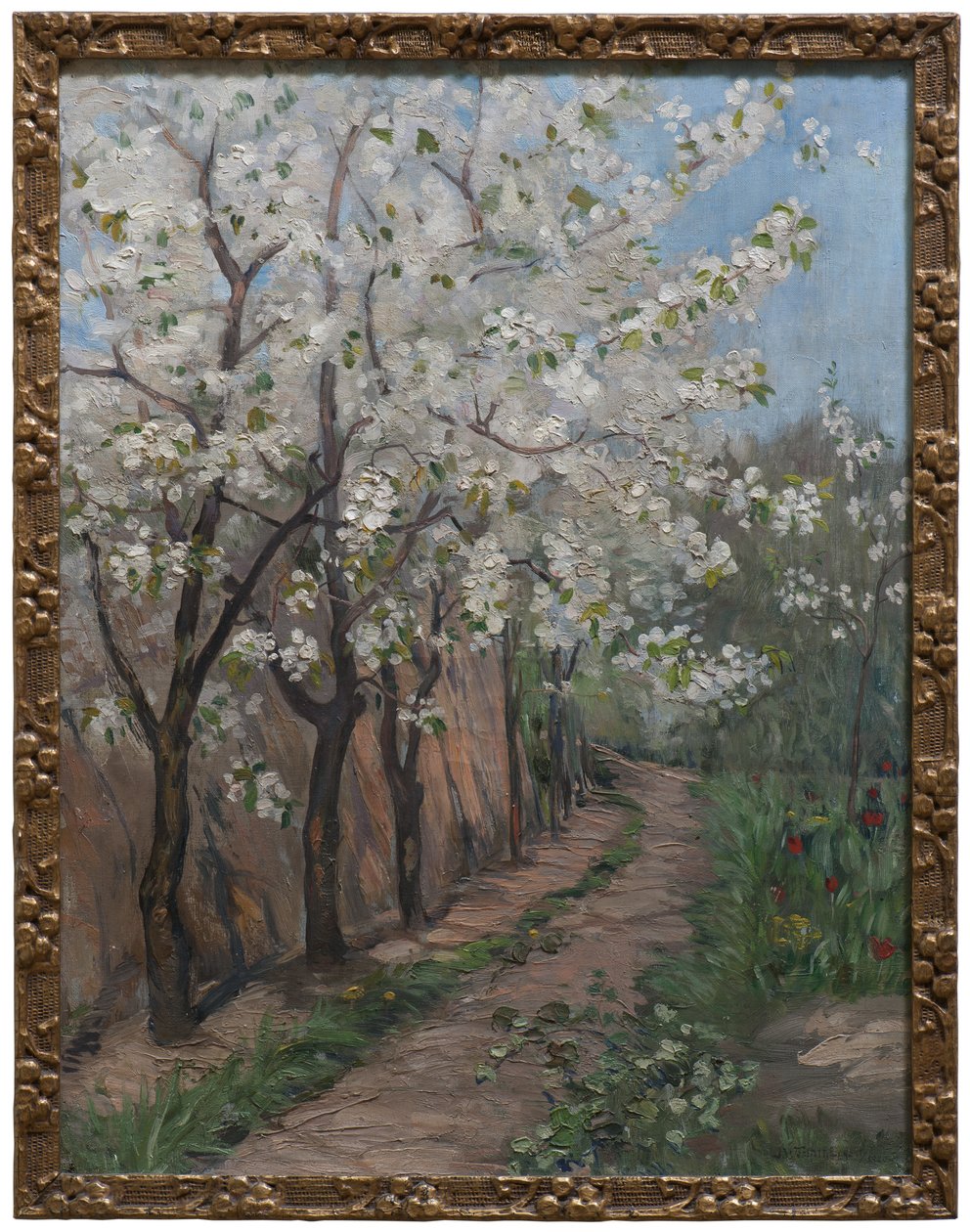 樱花（布面油画） 作者 英格堡·艾格兹