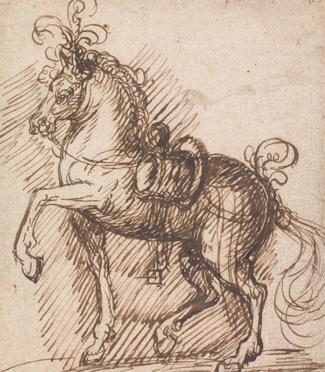 羽毛马鞍马 作者 伊尼戈·琼斯（Inigo Jones）