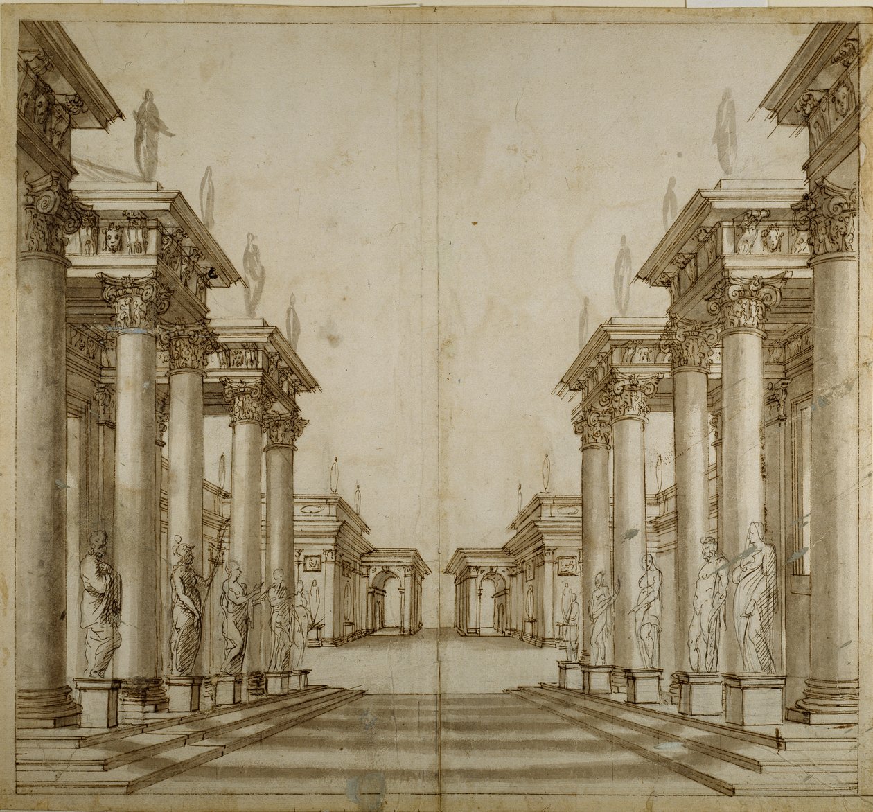 罗马人的中庭（纸上笔墨 作者 伊尼戈·琼斯（Inigo Jones）
