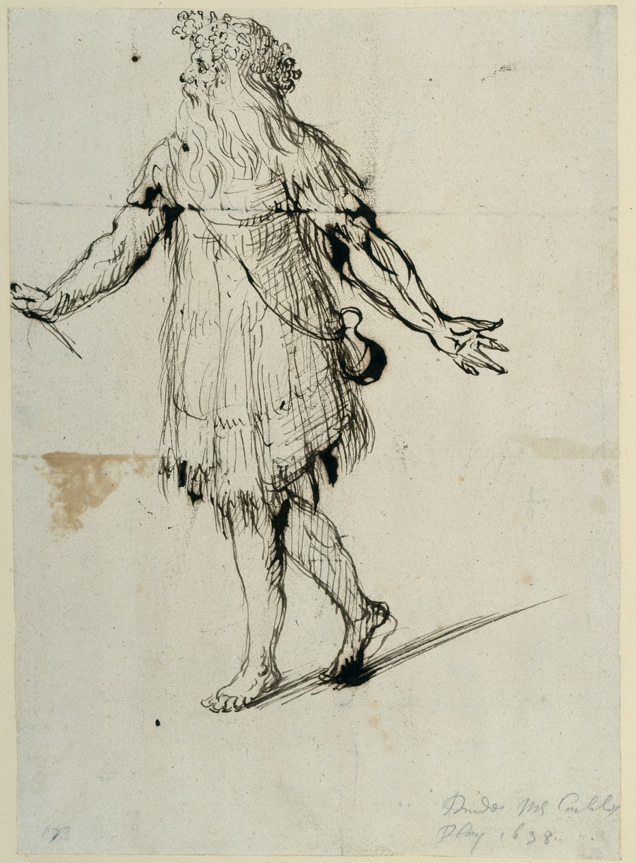 德鲁伊，约 1638 年（纸上笔墨） 作者 伊尼戈·琼斯（Inigo Jones）