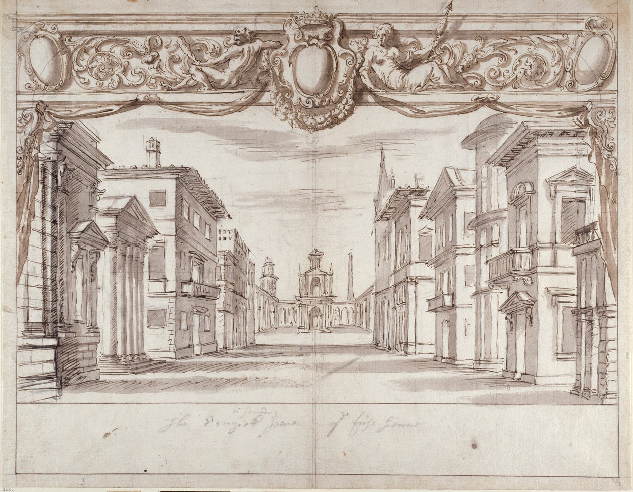 悲惨场景（纸本笔墨） 作者 伊尼戈·琼斯（Inigo Jones）