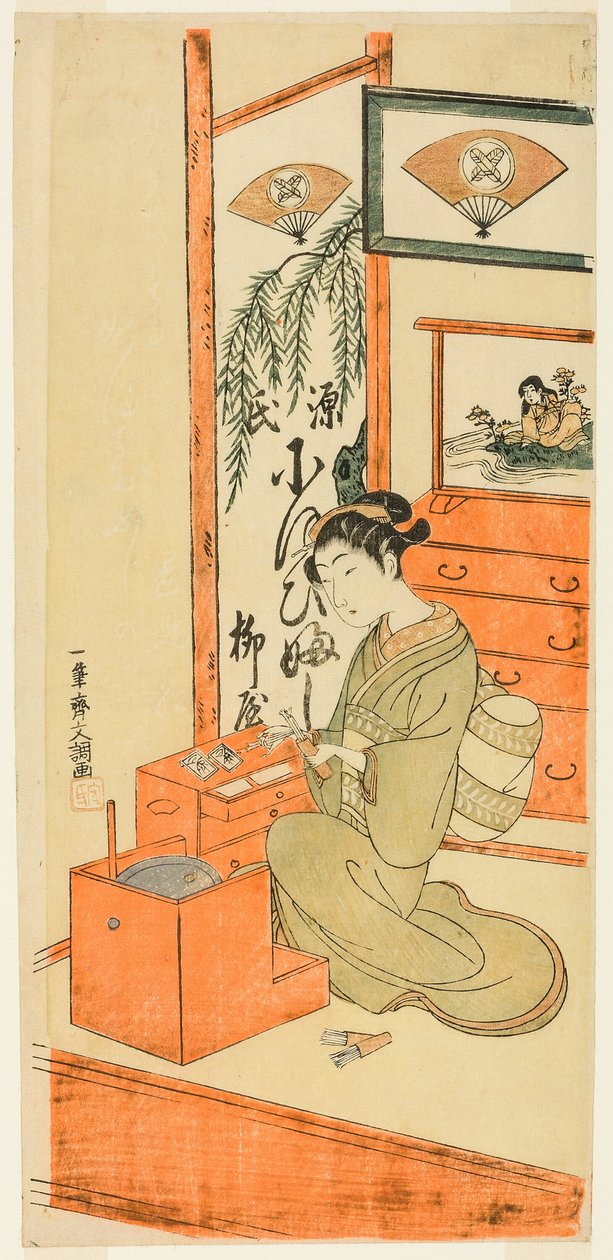 柳木商店的大富士 作者 一物斋文长