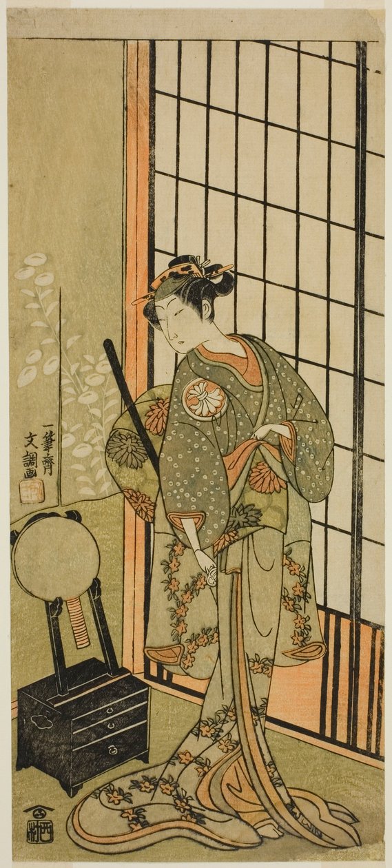 1769 年正月在中村剧场（？）演出的《曾我莫言爱吾若松》（？ 作者 一物斋文长