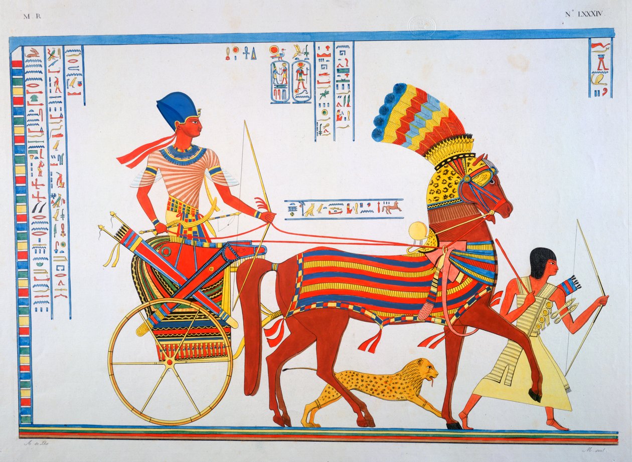 古代埃及壁画，十九世纪 作者 伊波利托·罗塞里尼（Ippolito Rosellini）