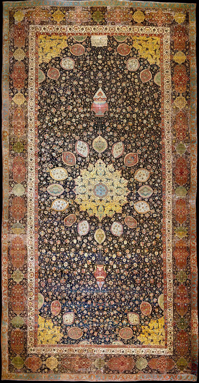 1540年左右的Ardabil地毯 作者 伊朗大师