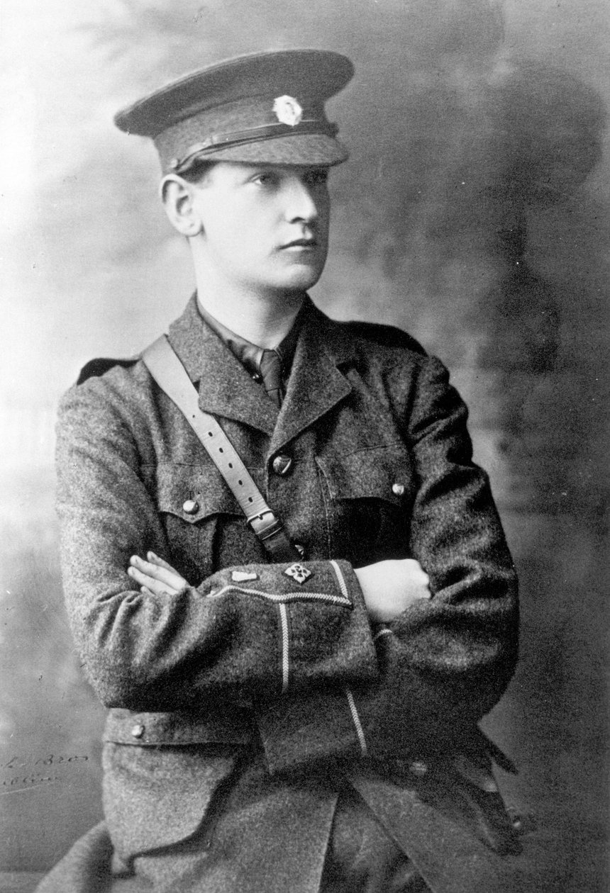 迈克尔柯林斯（1890-1922）穿着爱尔兰共和军的制服，1916年 作者 爱尔兰摄影师