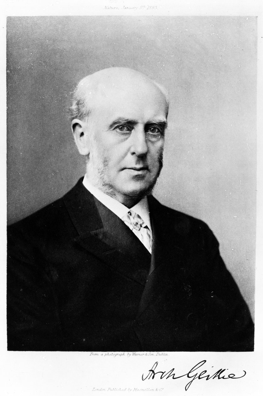 Archibald Geikie的肖像，插图来自大自然1893年1月5日（照相凹版） 作者 爱尔兰摄影师