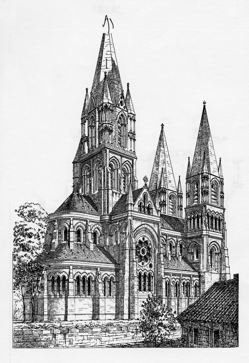 软木大教堂，&39;建筑师&39;插图，1869年 作者 爱尔兰学校