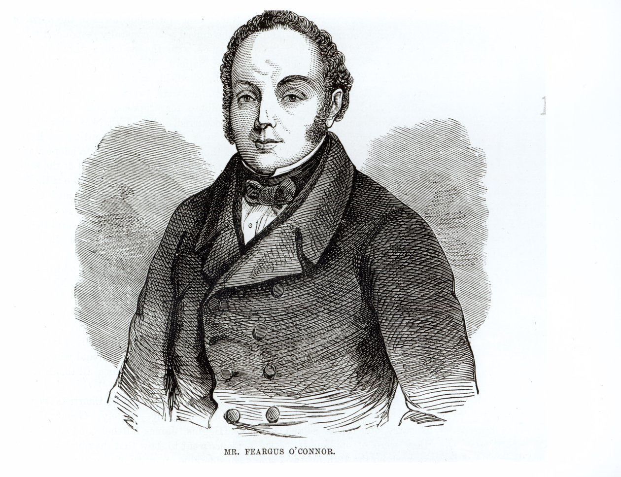 Feargus O&39;Connor（1794-1855）爱尔兰宪章派领袖的肖像 作者 爱尔兰学校