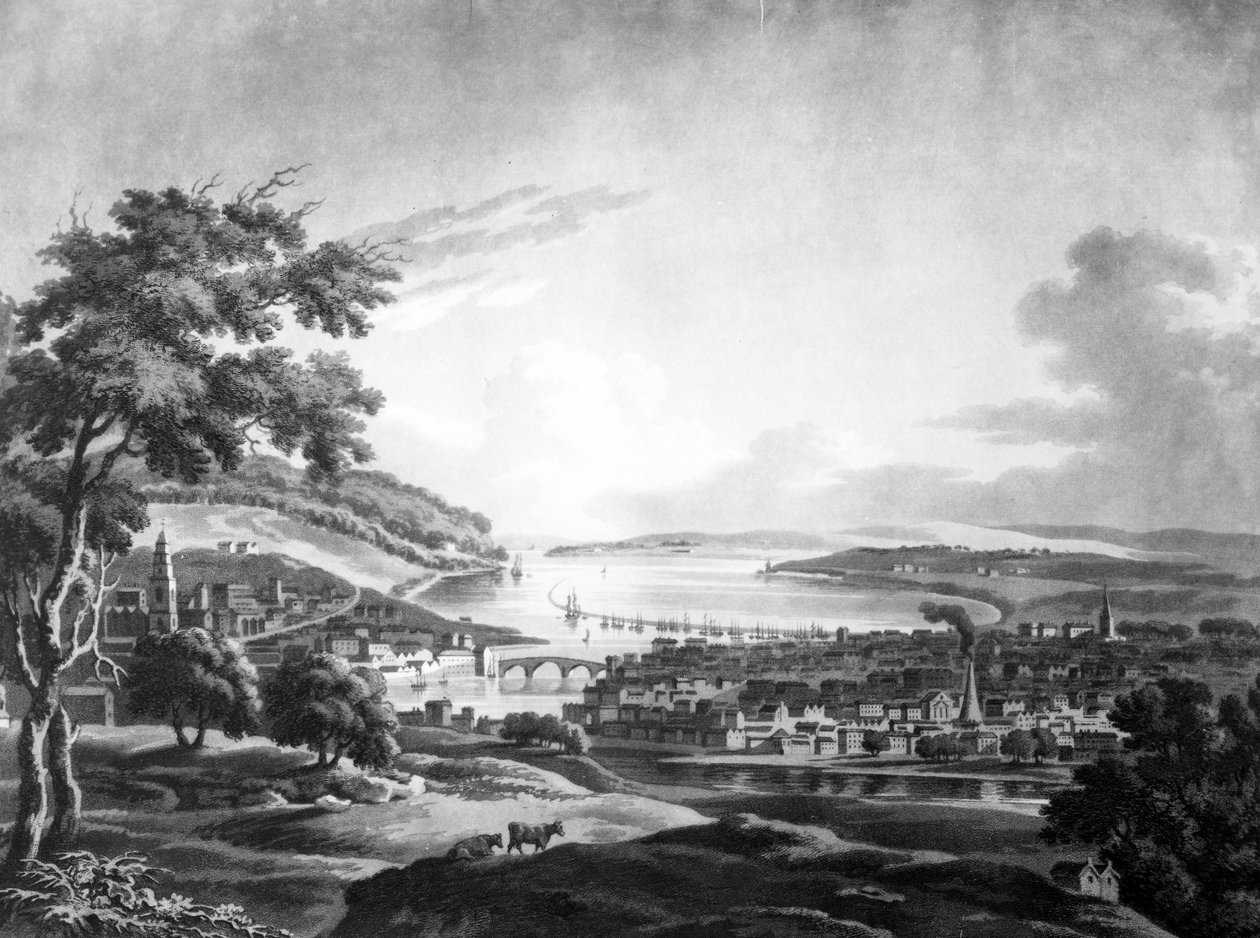 科克市，1799年（mezzotint） 作者 爱尔兰学校