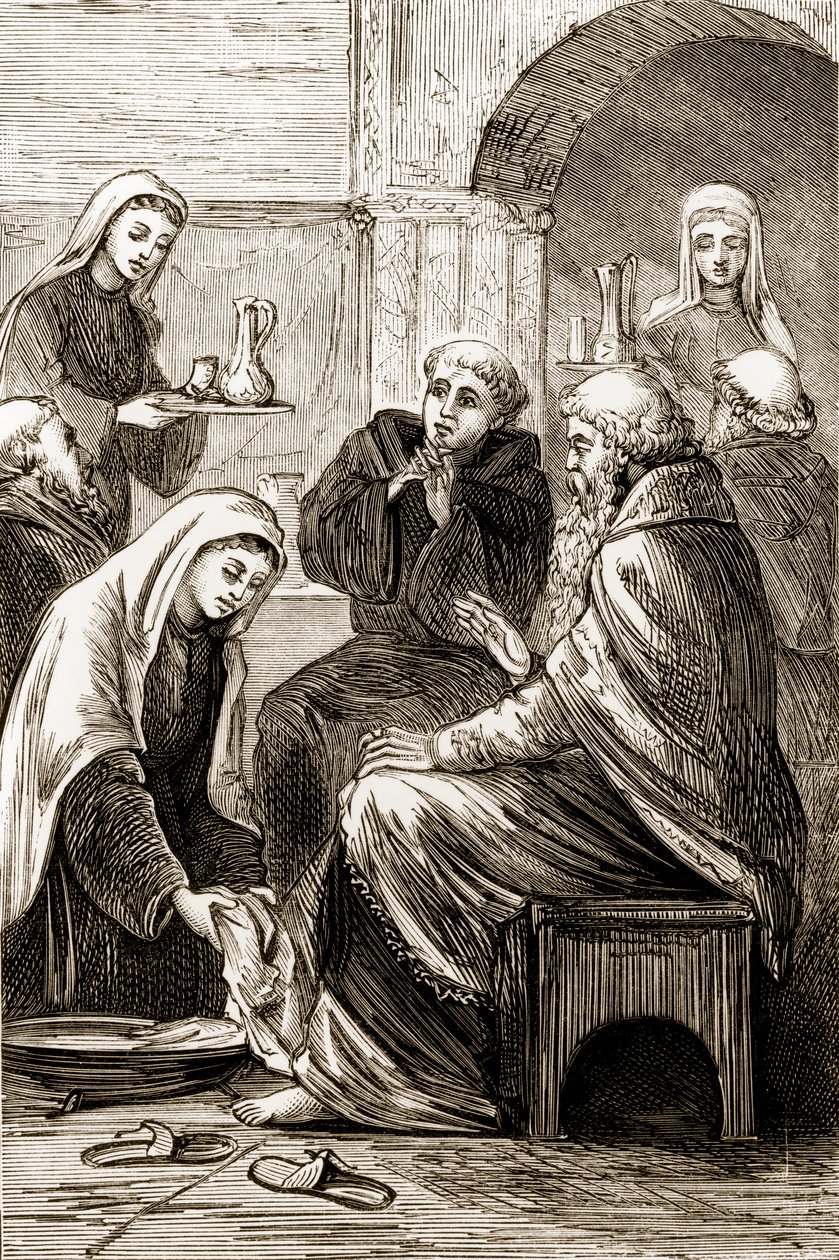 St. Brigit娱乐主教，来自The Trias Thaumaturga，或爱尔兰的三个奇迹工作圣人，由Mary Cusack（1829-99）出版，出版于1890年代 作者 爱尔兰学校