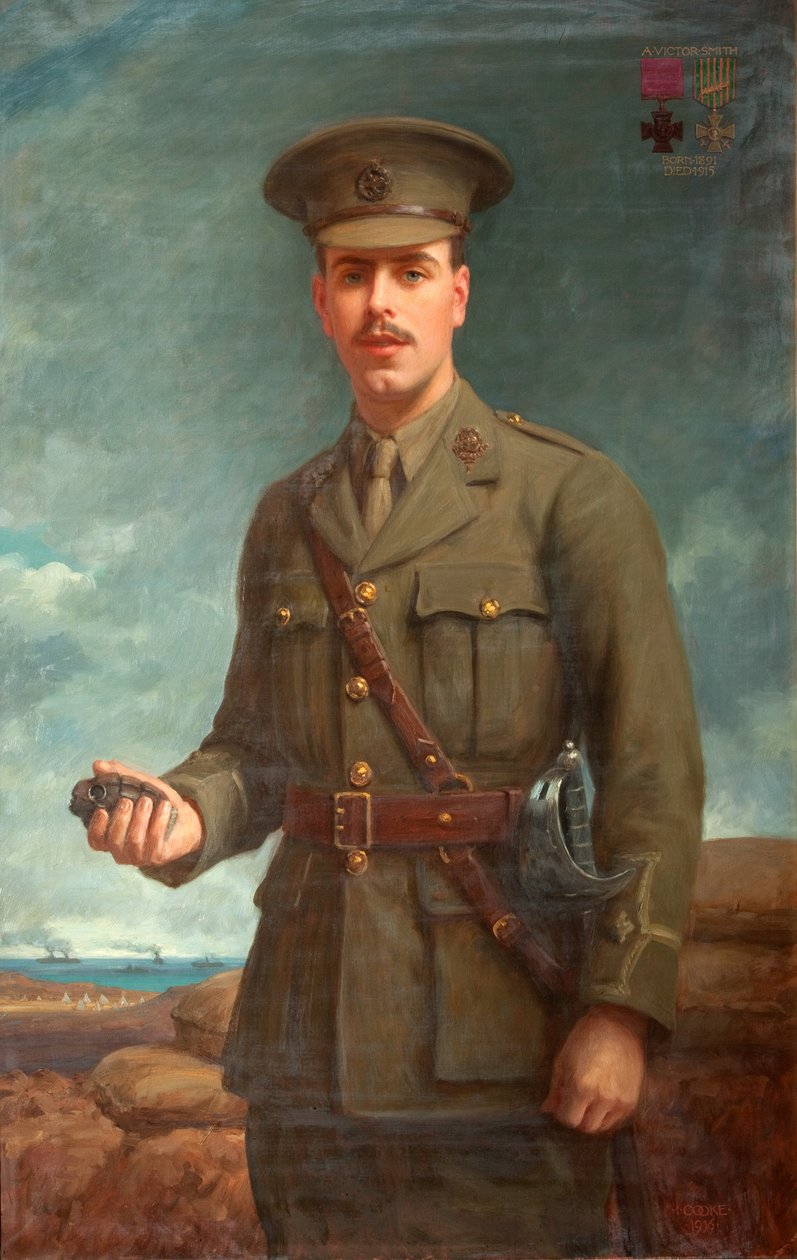 第二中尉阿尔弗雷德维克多史密斯，VC，1916年 作者 艾萨克·库克