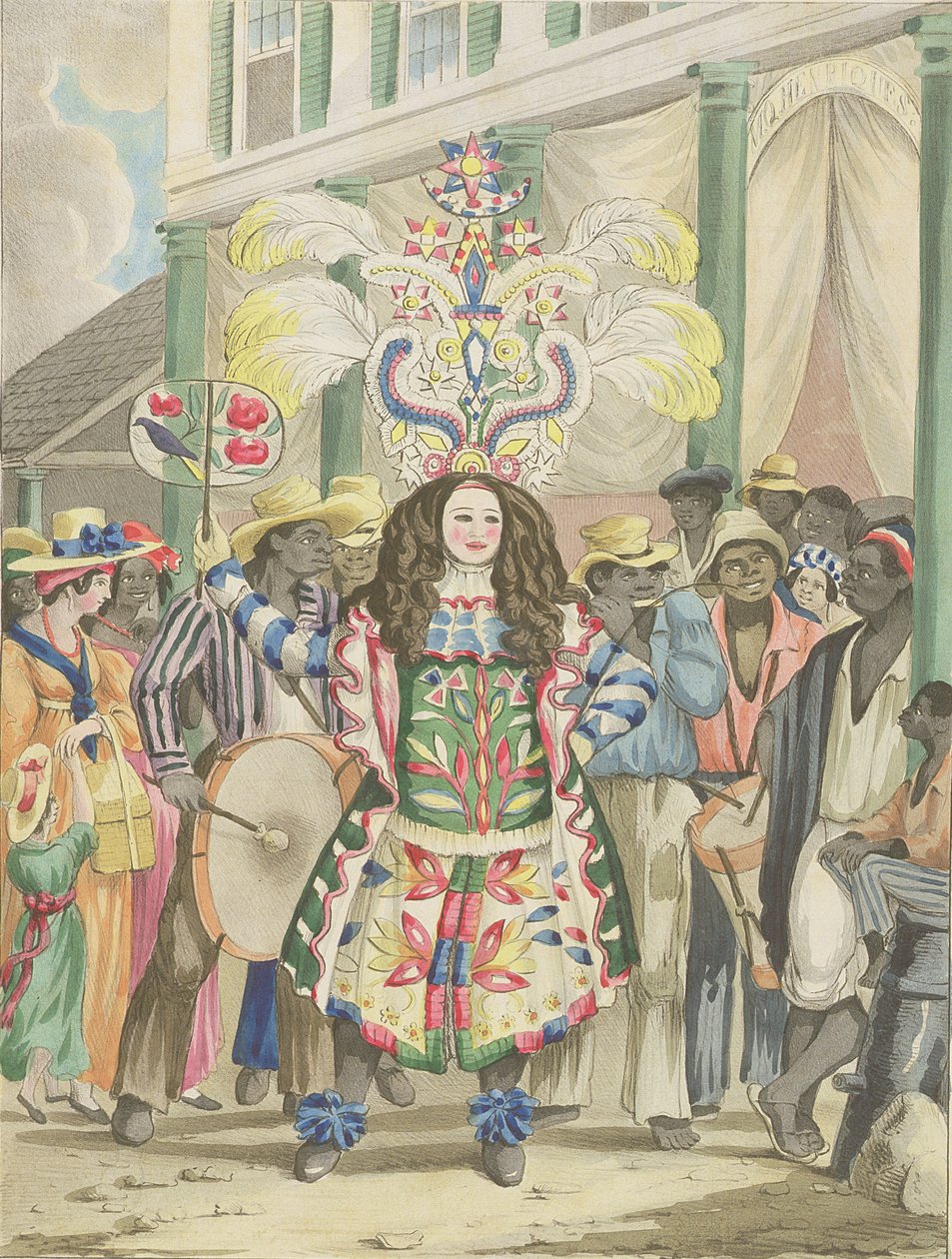 Koo，Koo，或演员 - 男孩，来自&39;人物素描......&39;的第5页，1838年 作者 艾萨克·门德斯·贝利萨里奥