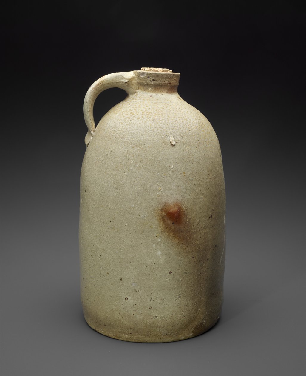 水罐c。 1869-1873年（盐釉陶土，软木塞） 作者 艾萨克（attr.to）ttle
