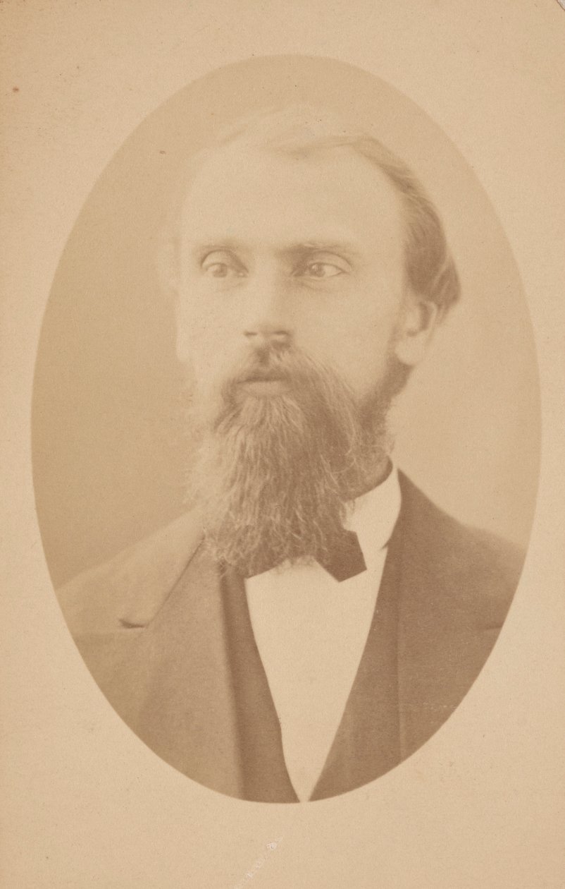 古斯塔夫-德特勒夫-欣里希斯1836-1923年的肖像，1872年。 作者 艾萨克·奥古斯都·韦瑟比