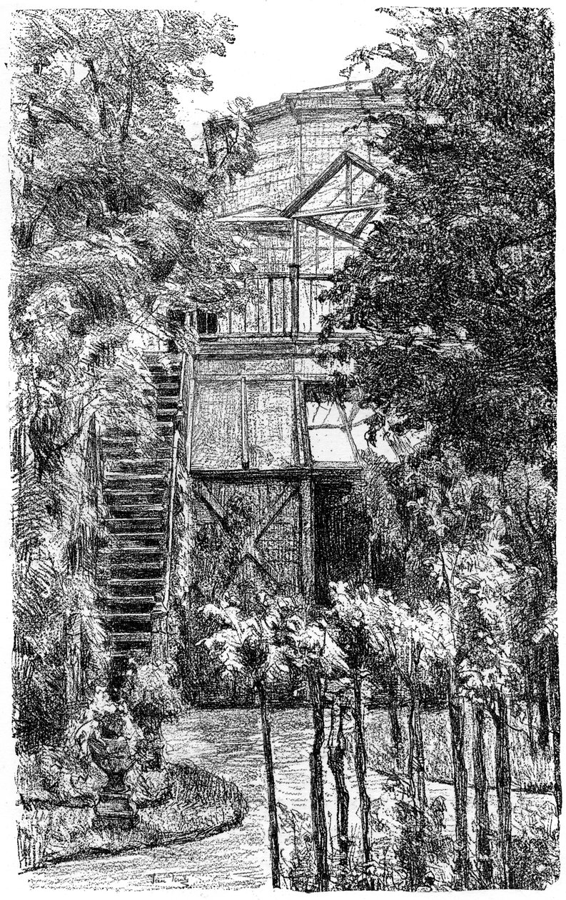 花园，c1880-1882 作者 以撒以色列