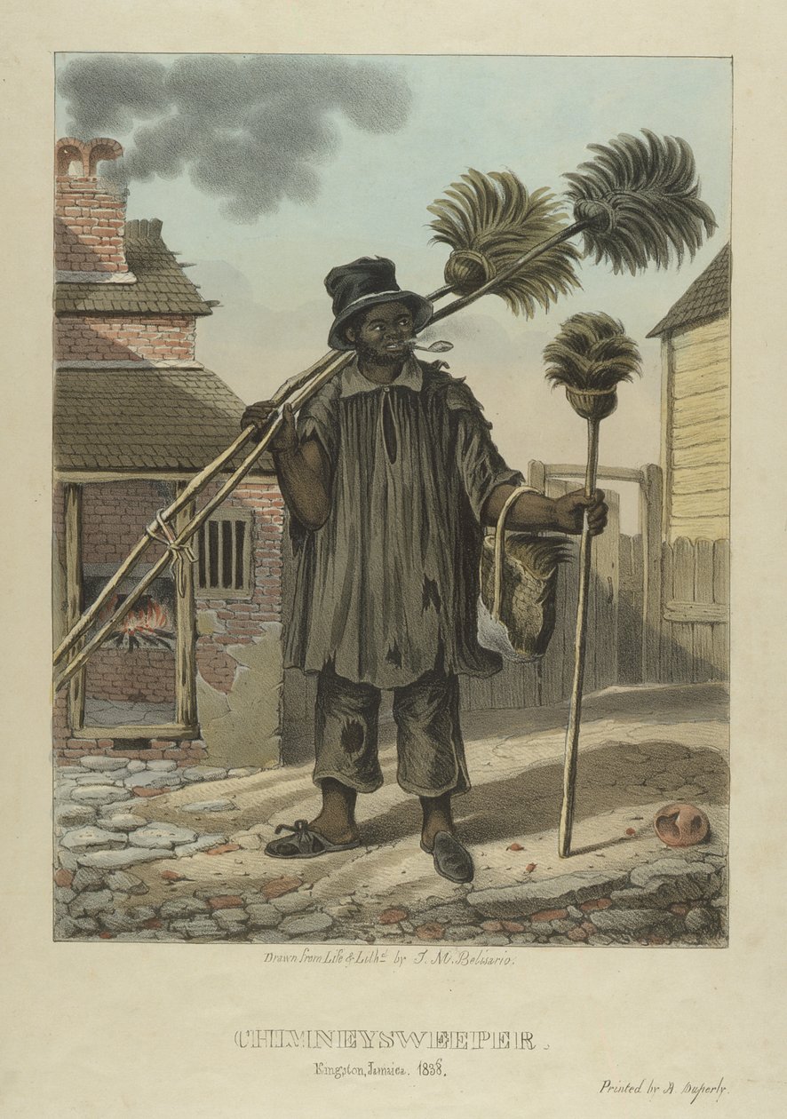 Chimneysweeper，来自Sketches of Character的11号板，1838年 作者 艾萨克·门德斯·贝利萨里奥