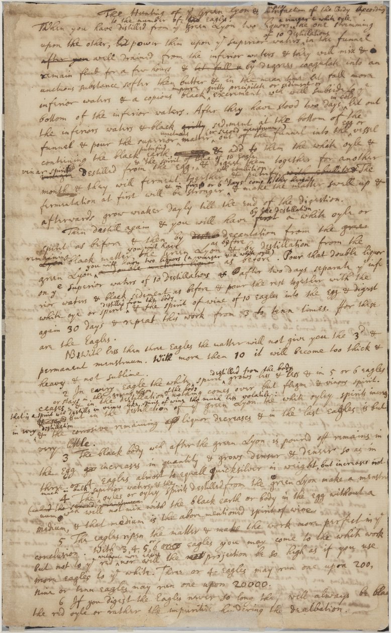 绿色里昂的狩猎，正面，c.1700 作者 艾萨克·牛顿
