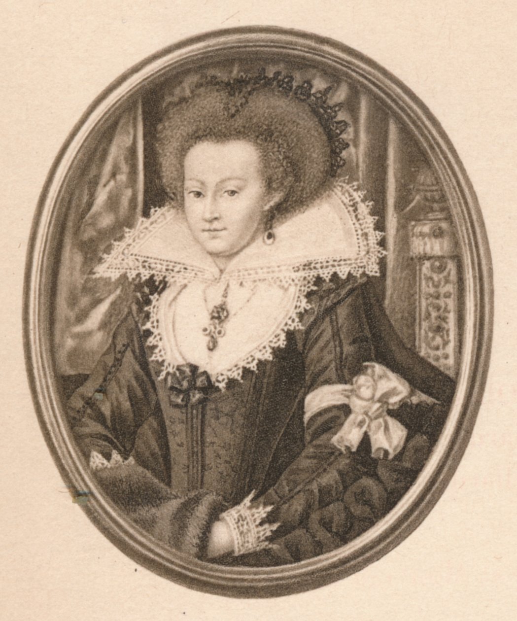 凯瑟琳·凯里（Catherine Carey），诺丁汉伯爵夫人，16世纪，1904年 作者 艾萨克·奥利弗一世