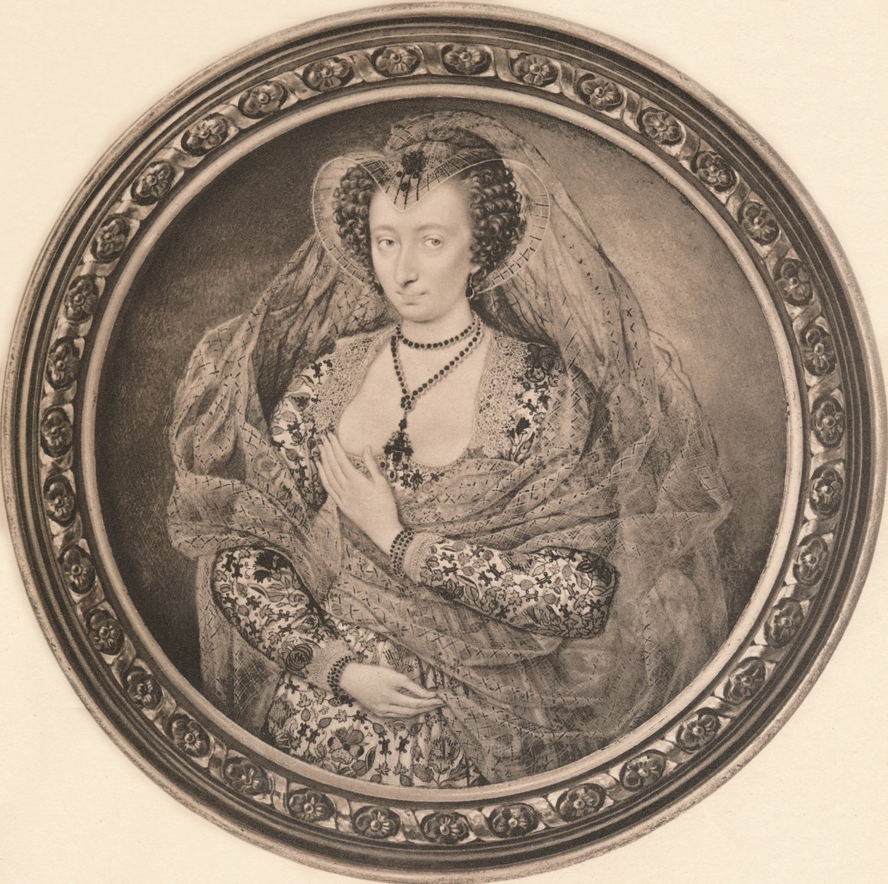 露西·哈灵顿（Lucy Harrington），贝德福德伯爵夫人（Countess of Bedford），c1610，1904年 作者 艾萨克·奥利弗一世