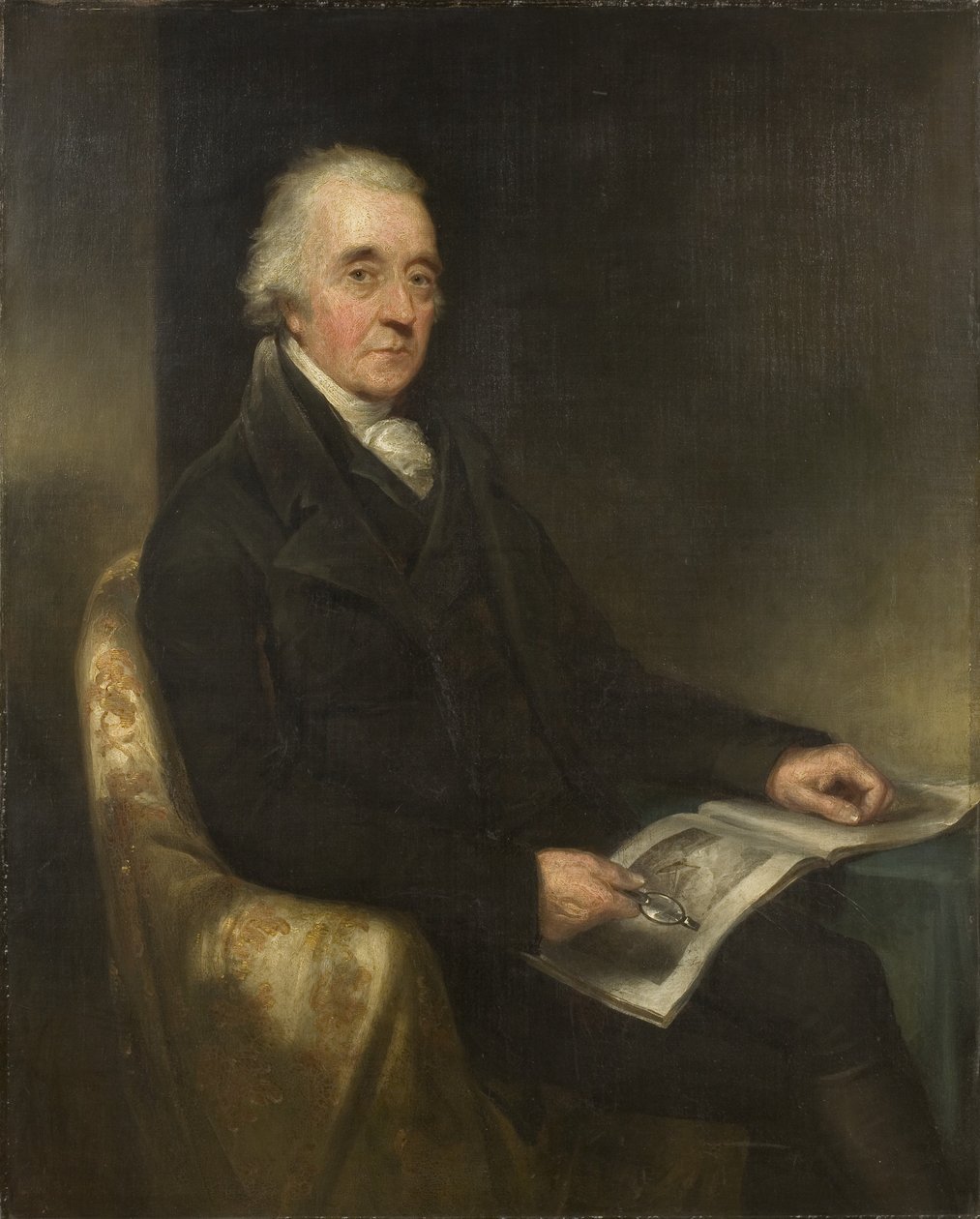 尼古拉斯·波科克（Nicholas Pocock），约1810年（布面油画） 作者 艾萨克·波科克（Isaac Pocock）