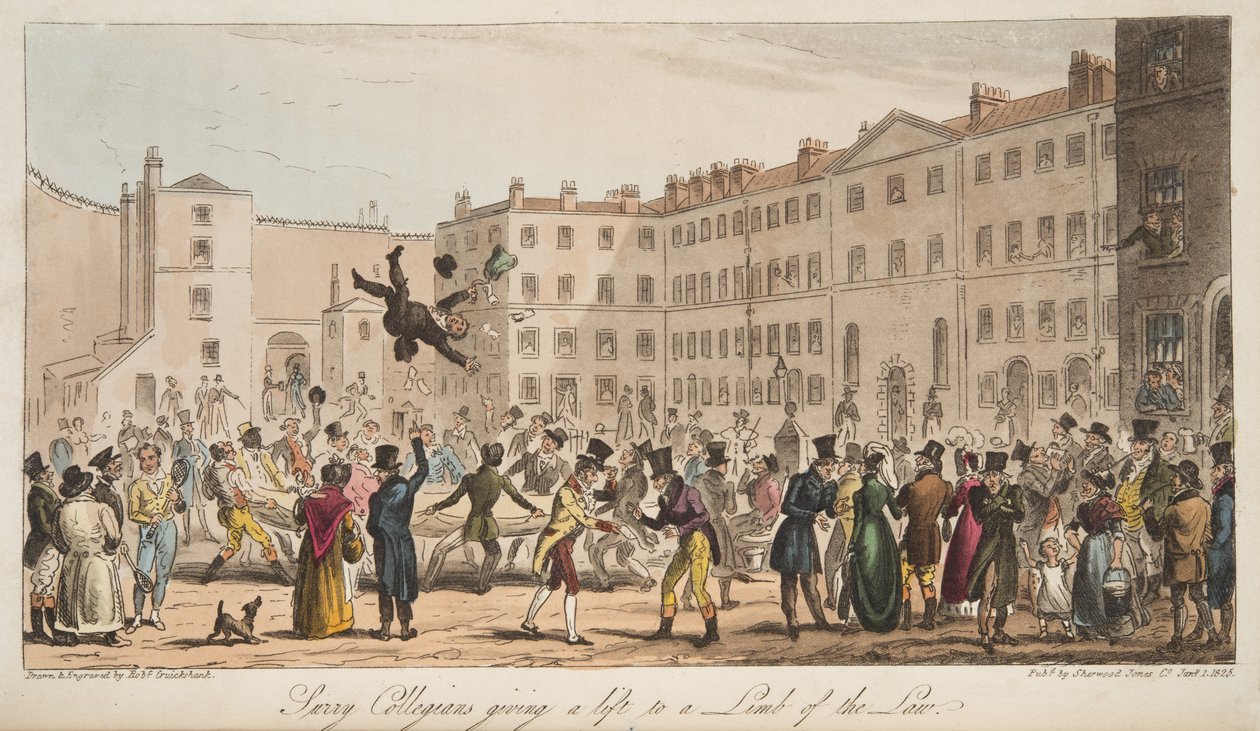 1824年，伦敦出版了“英国间谍”（Surrey Collegians） 作者 艾萨克·罗伯特·克鲁克香克
