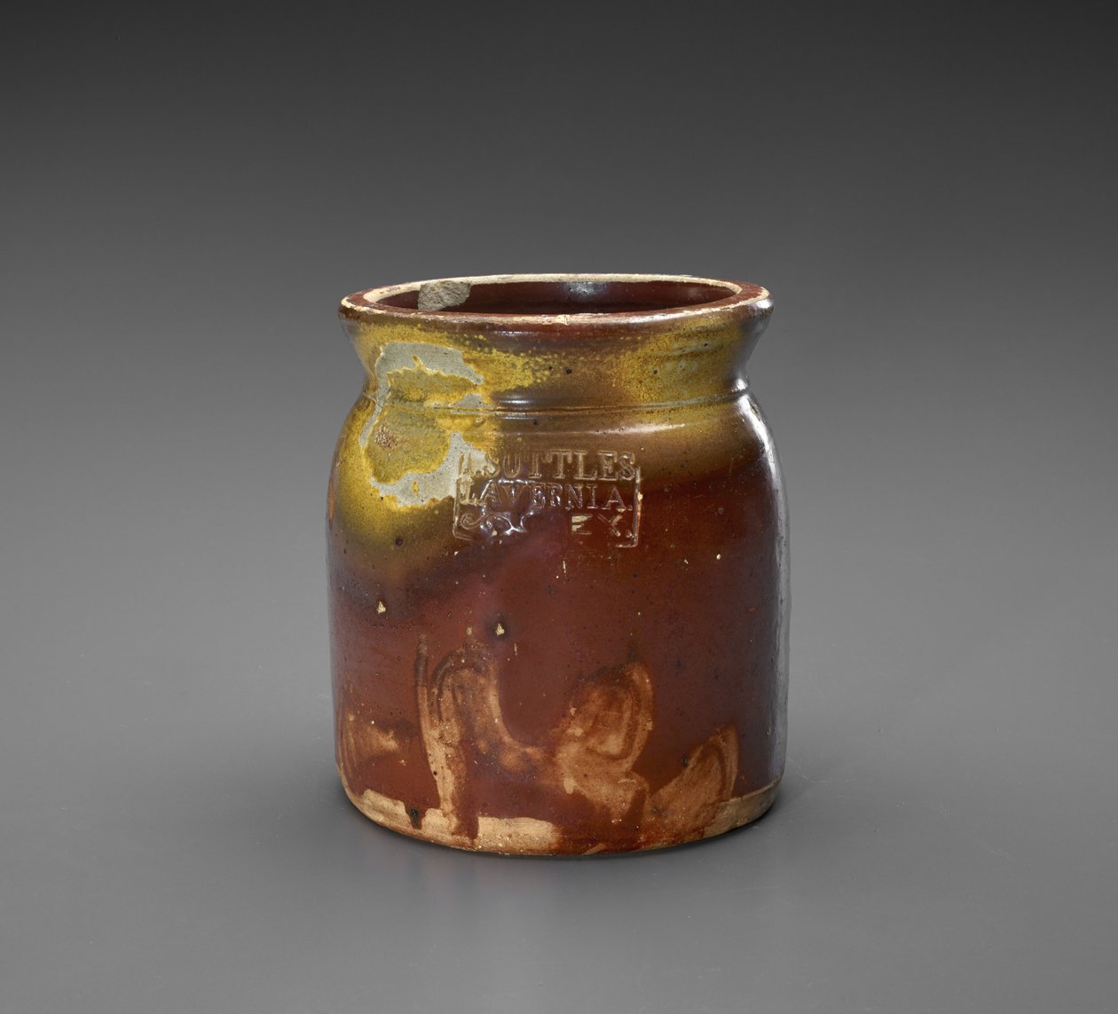坛子c。 1873-1882年（釉面陶器） 作者 以撒ac子陶器