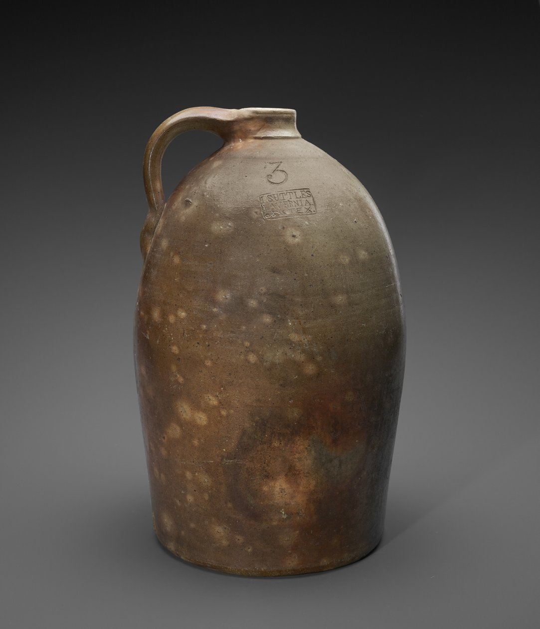 水罐c。 1873-1882年（盐釉陶土） 作者 以撒ac子陶器
