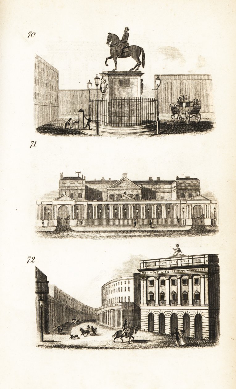 Charing Cross、Carlton House 和 Quadrant，摄政街 作者 艾萨克·泰勒