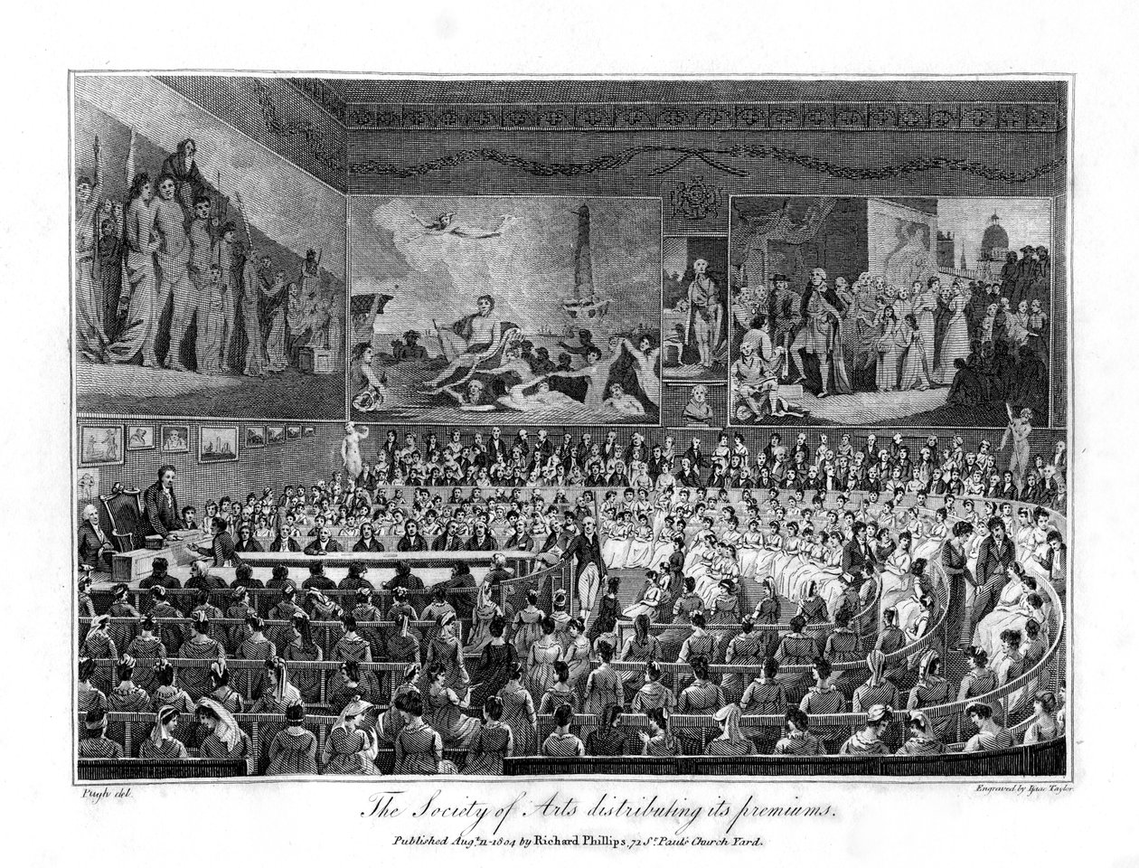 美国美术学会分配奖金，1804年 作者 艾萨克·泰勒