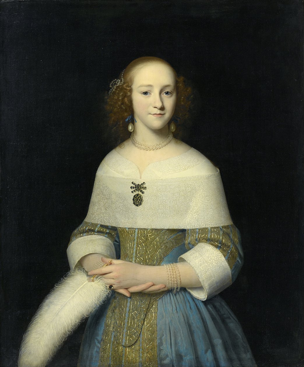 Susanna Reael，1656年，一个年轻女子的画像 作者 伊萨克·路蒂休（Isaack Luttichuys）