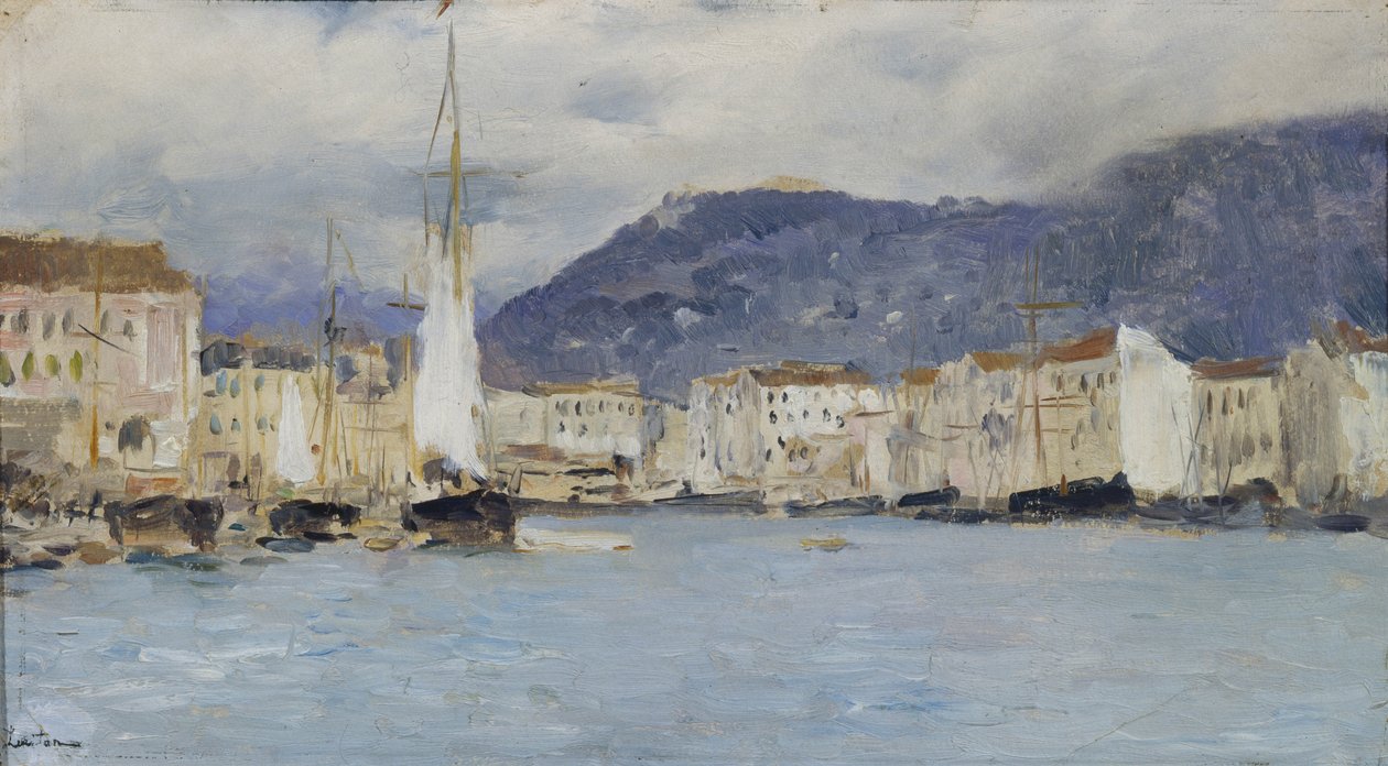 意大利风景，1890年 作者 艾萨克·伊里奇·列维坦