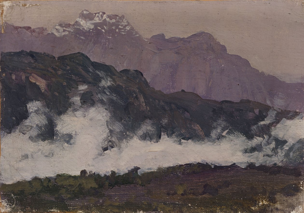 阿尔卑斯山，1897年 作者 艾萨克·伊里奇·列维坦