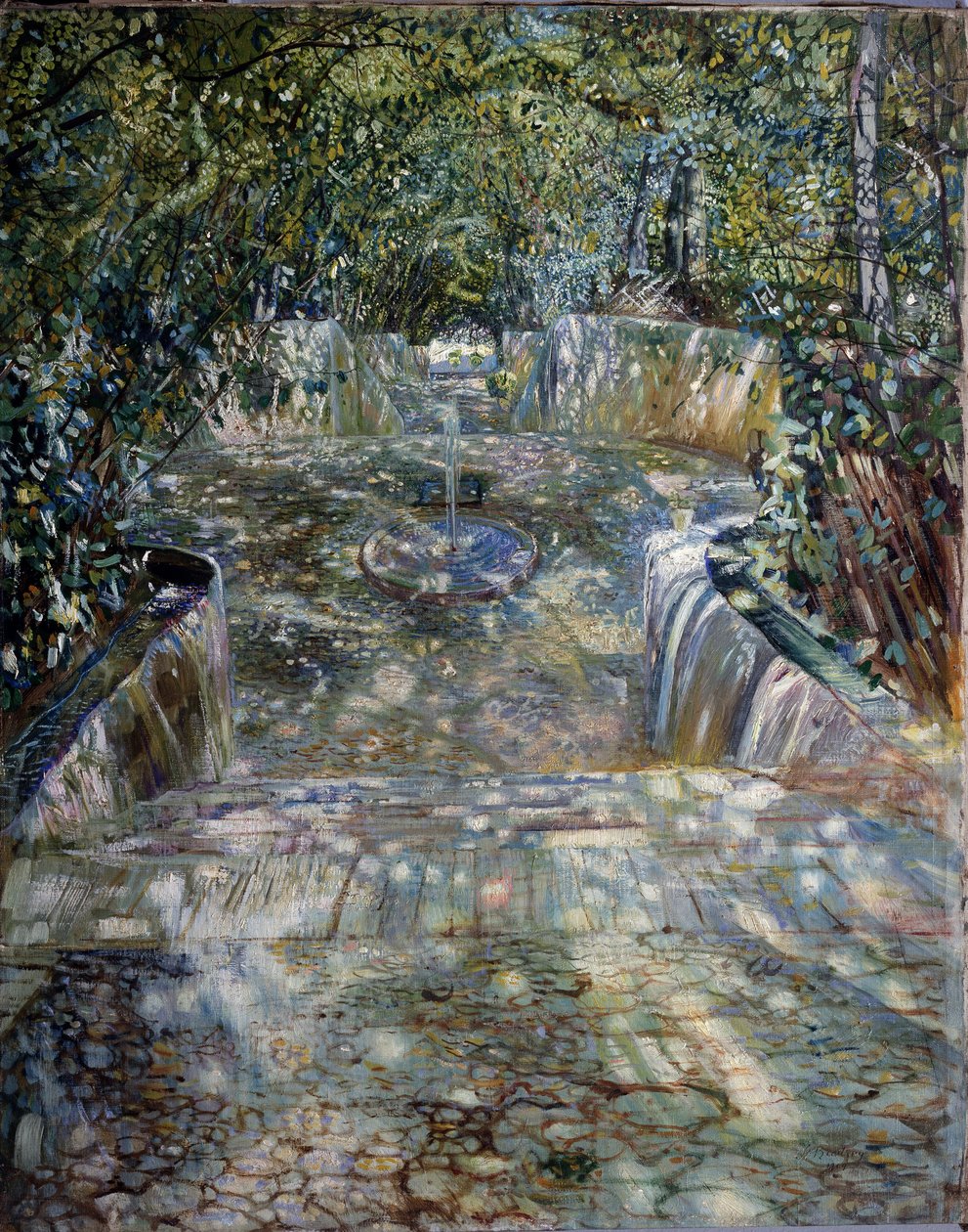 伊萨克-伊兹拉列维奇-布罗茨基（布罗茨基）（1884-1939 年）的画作 "La fontaine" 1909 年顿河畔罗斯托夫地区艺术博物馆 作者 伊萨克·伊斯莱耶维奇·布罗茨基