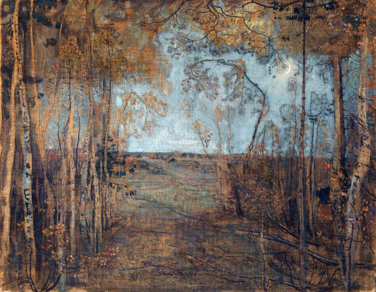 "Isaak Brodsky (1884-1939)的画作 布面油画 1912年 Dim 62x80 cm 私人收藏 作者 伊萨克·伊斯莱耶维奇·布罗茨基