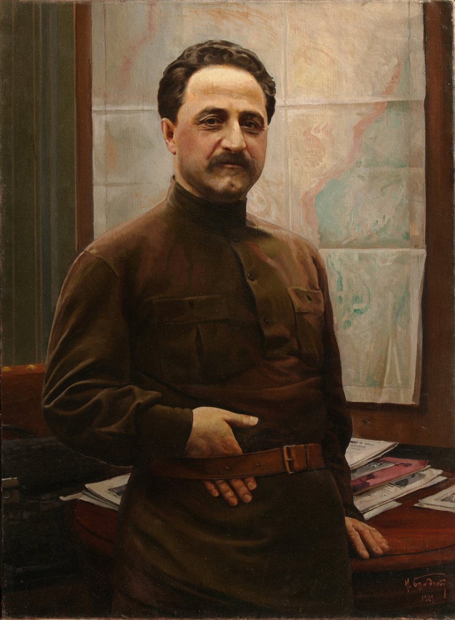 Grigory Sergo Ordzhonikidze的肖像18861937，1929年 作者 伊萨克·伊斯莱耶维奇·布罗茨基