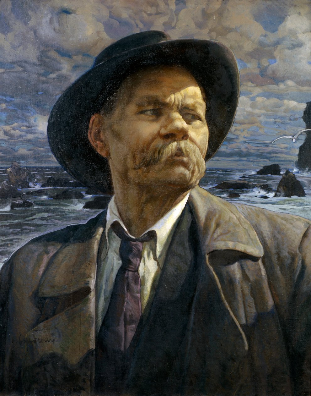 作者肖像马克西姆·高尔基1868-1939，1936年 作者 伊萨克·伊斯莱耶维奇·布罗茨基