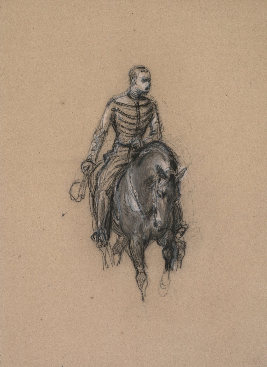 马背上的士兵》(Militaire a cheval) 作者 伊西多尔比尔斯