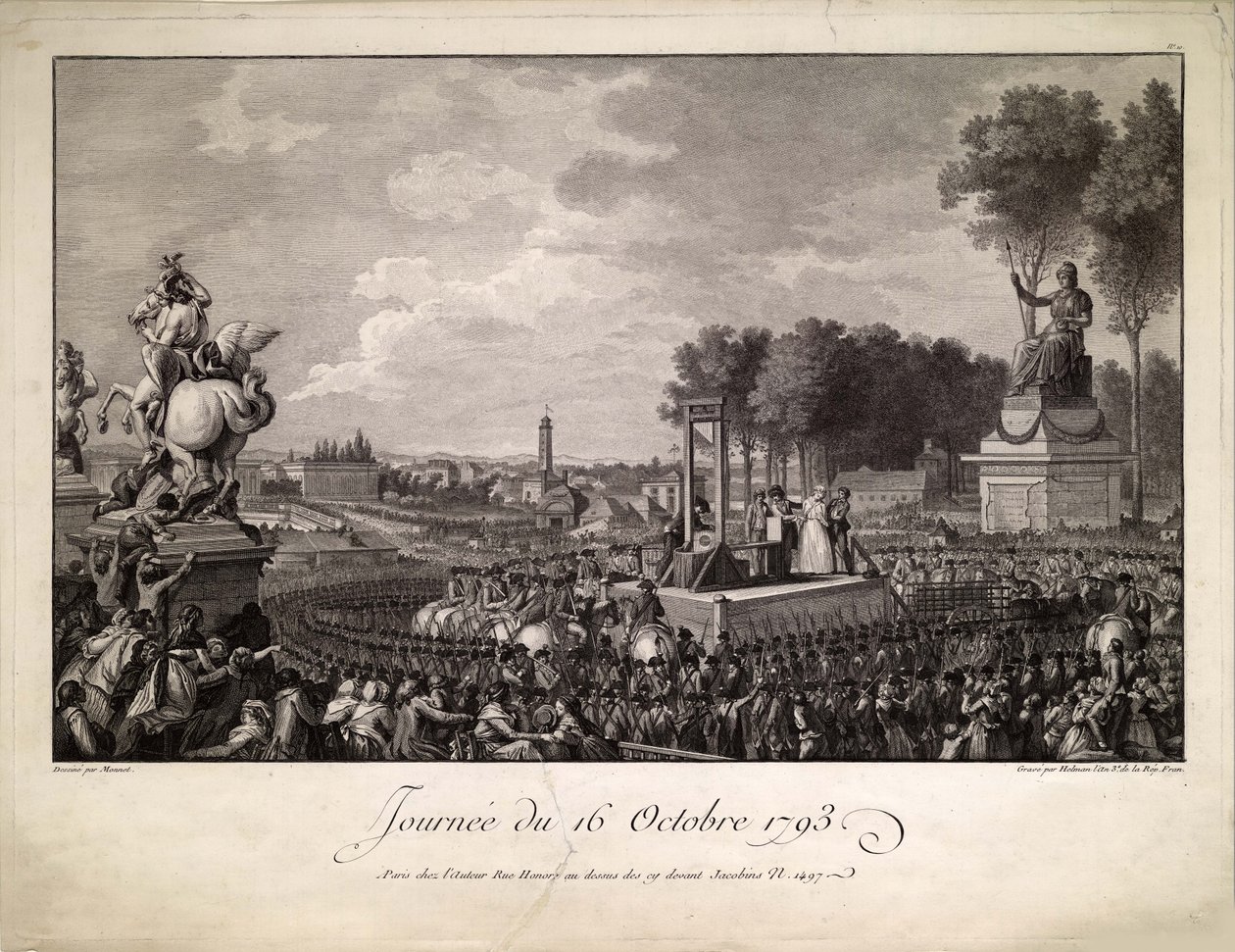 Journée du 16 octobre 1793 1793年10月16日玛丽-安托瓦内特被处决，约1795。 作者 伊西多尔·斯坦尼斯拉斯·赫尔曼
