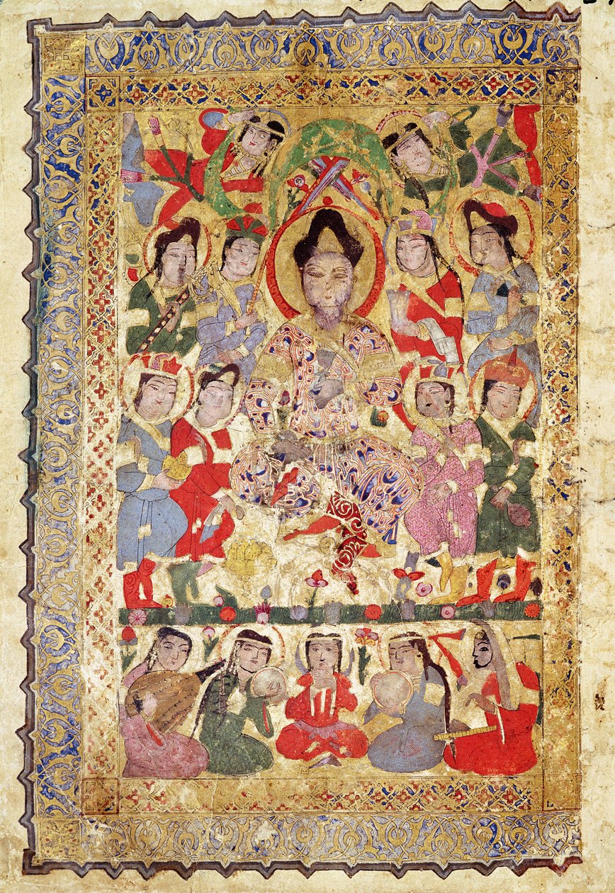 诗人歌手，音乐家和歌手，来自&39;Livre des Chansons&39;，1219年 作者 伊斯兰学校