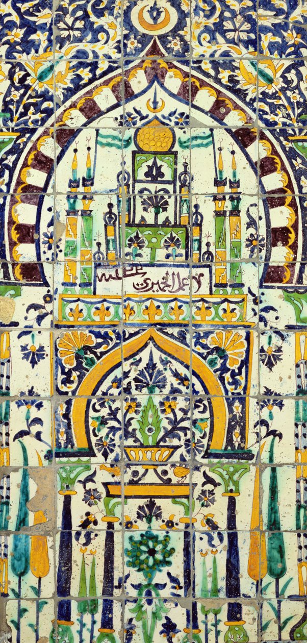 突尼斯清真寺的Mihrab（彩陶） 作者 伊斯兰学校