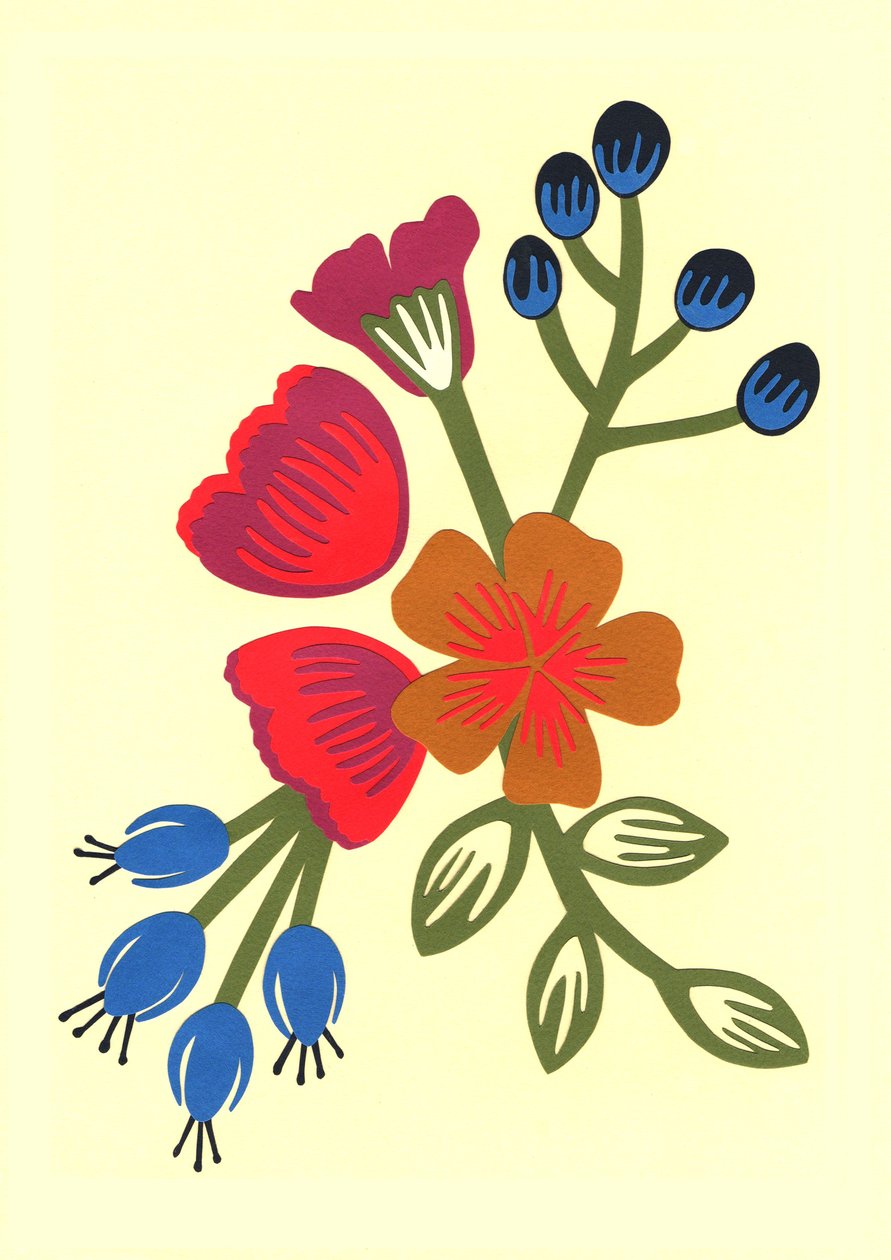 植物》，2015 年（剪纸） 作者 伊莎贝尔·巴伯